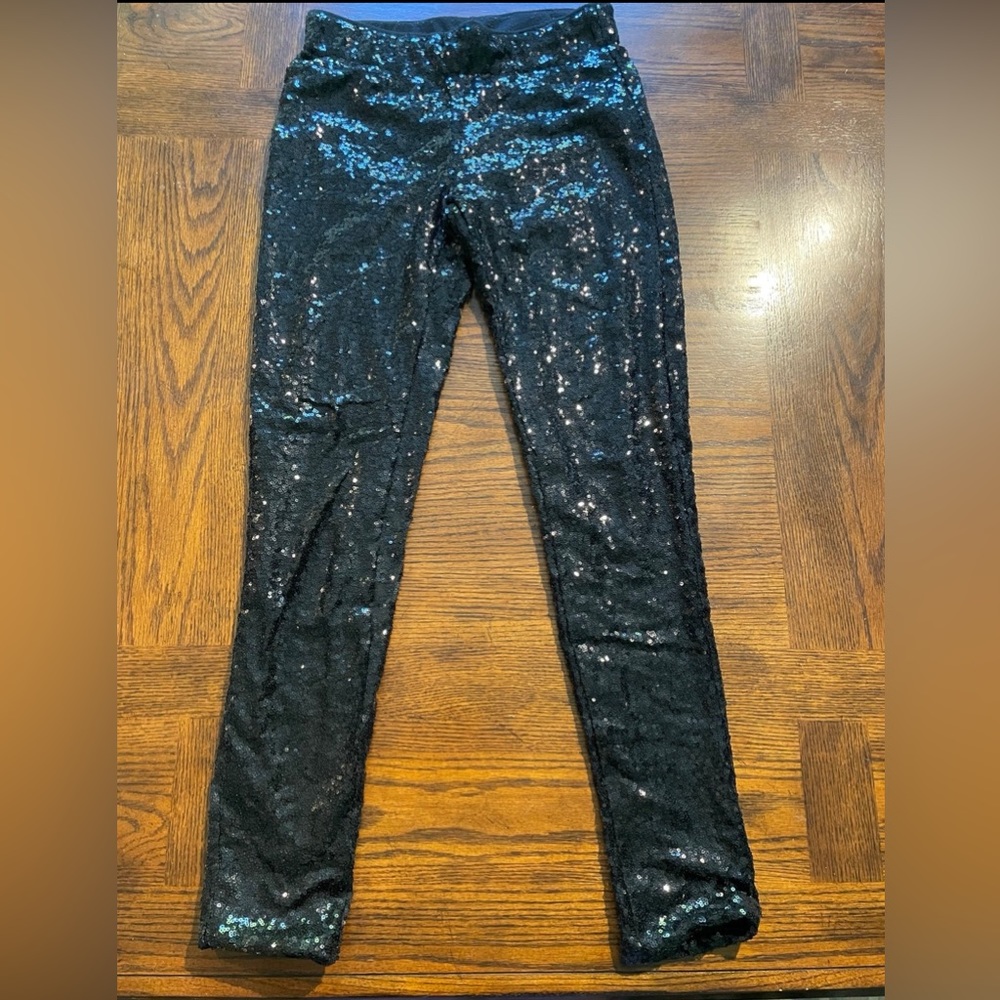 Black Sequins Leggings